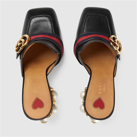 fluffy mule heels gucci|gucci mules women.